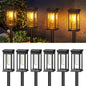 2/6/12 Pack [Upgraded] Solar Lights, 2700K Warm White, Super Bright 12Hrs