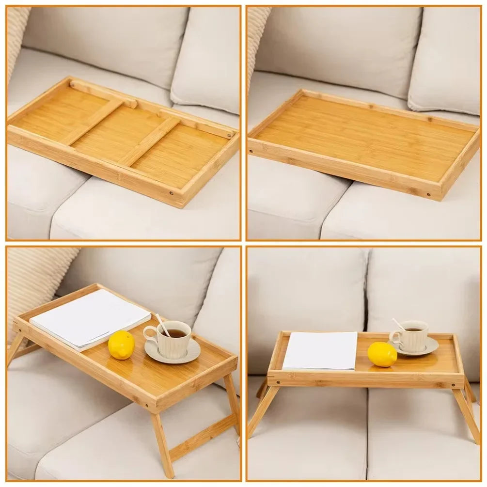 Wooden Foldable Table Adjustable Stand Portable Camping Picnic Desk Drawing Table