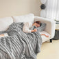 New Imitation Rabbit Plush Warm Blanket Set