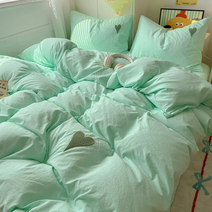 Bedding Set Adults Kids Twin Full Queen Size Soft Bed Flat Sheet Pillowcases