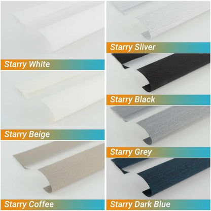 Zebra Blinds Roller Shades Fabric Swatches Day and Night Shades Multicolor