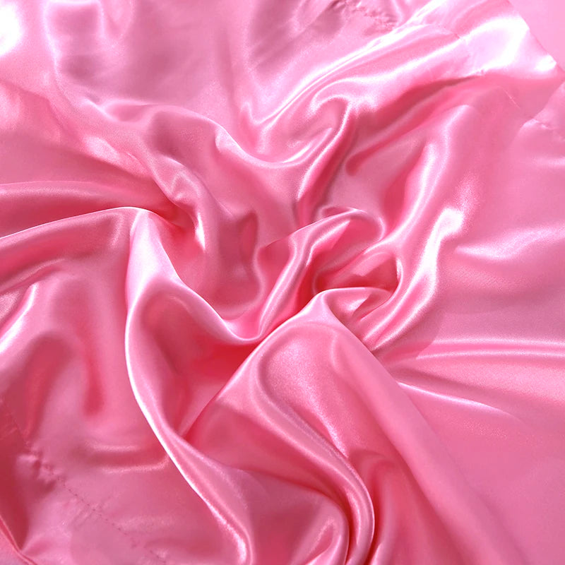 3-Pieces Silky Satin Duvet Cover Set Queen Size Soft Smooth Durable Comforter