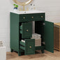 24" Free Standing Bathroom Vanity Set with Sink, 2 Drawers & Door