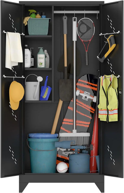 Metal Storage Cabinet W / Locking Doors, Garage, Bathroom Storage Cabinet