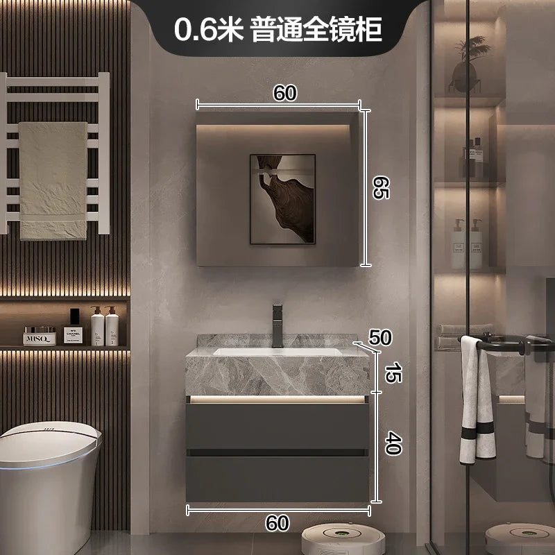Paper Drawers Bathroom Cabinet Organizer Storage Mirror Accessories