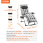 Zero Gravity Adjustable Chair with Cushion Footrest and Cupholder