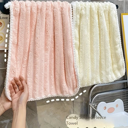 2pcs Luxury Bath Towels - Super Absorbent Coral Flock