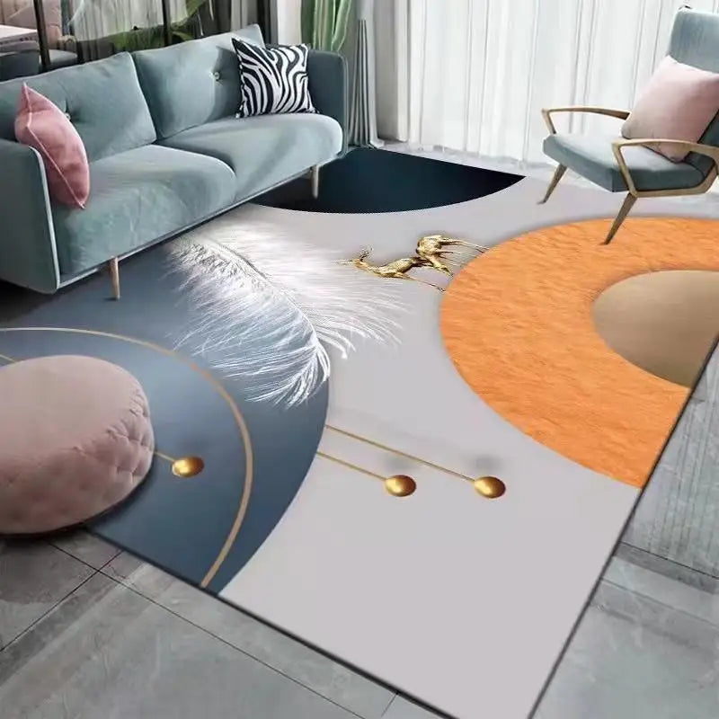 Nordic Minimalist Style Carpets for Living Room Teenager Room