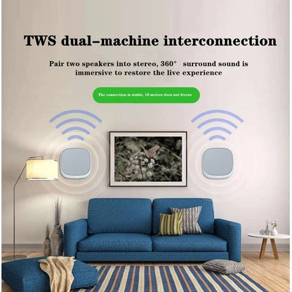 Shop Wall-mounted Bluetooth Speaker TWS Interconnection Built in