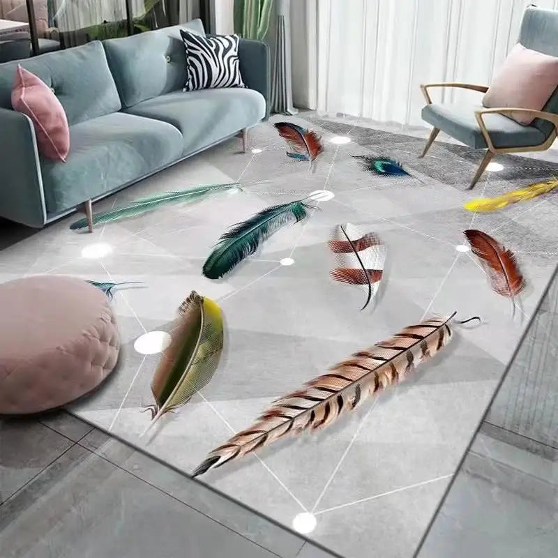Nordic Minimalist Style Carpets for Living Room Teenager Room