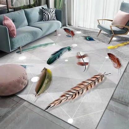 Nordic Minimalist Style Carpets for Living Room Teenager Room