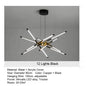 LED Tube Chandelier Living Room Bedroom Dining Room Kitchen Modern Home Decoration Hanging Light Indoor Lighting