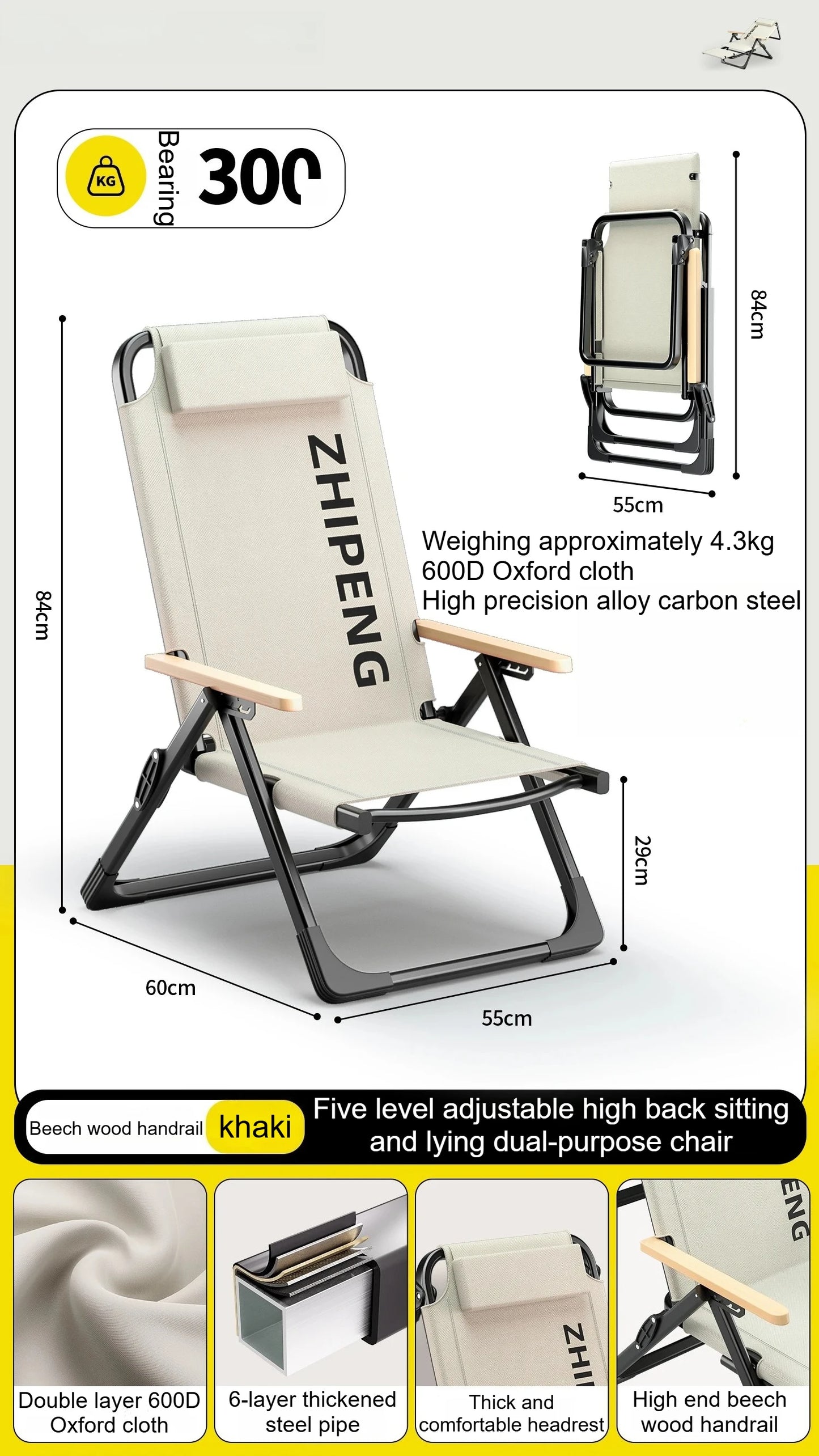 Camping Outdoor Furniture Folding Beach Chairs Outdoor