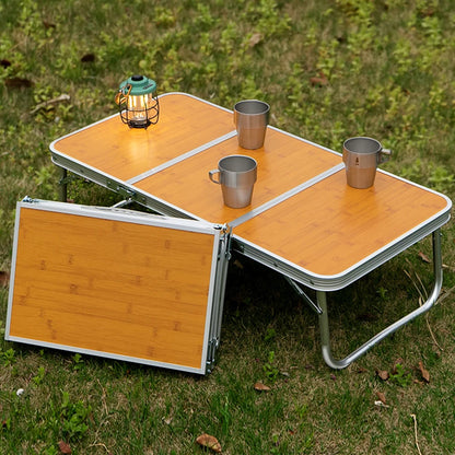 Portable Picnic Table 3 Fold with Aluminum Legs Portable Outdoor Table Foldable Beach Table for Outdoor Cooking BBQ Party Travel