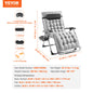 Zero Gravity Adjustable Chair with Cushion Footrest and Cupholder
