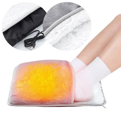 Winter Electric Foot Heating Pad USB Household Feet Warmer