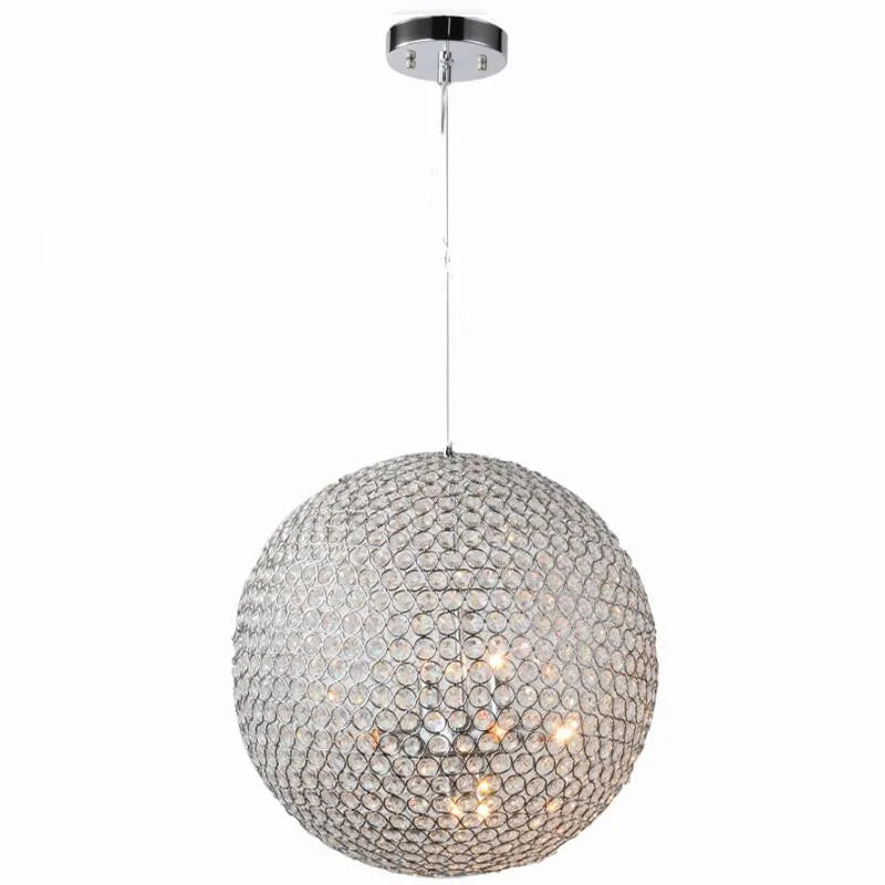 Modern round ball Iron Chandelier lamp crystal lighting