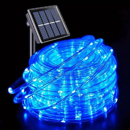 Outdoor Solar Tube Rope Led Light Garden Fairy String Light