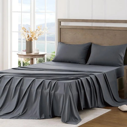 Queen Sheet Set Ultra Soft Sheets with Deep Pockets for Cooling and Breathable