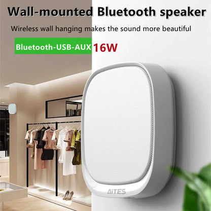 Shop Wall-mounted Bluetooth Speaker TWS Interconnection Built in