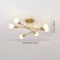 6-pack White Ceiling LED Ceiling Light, Modern Living Room