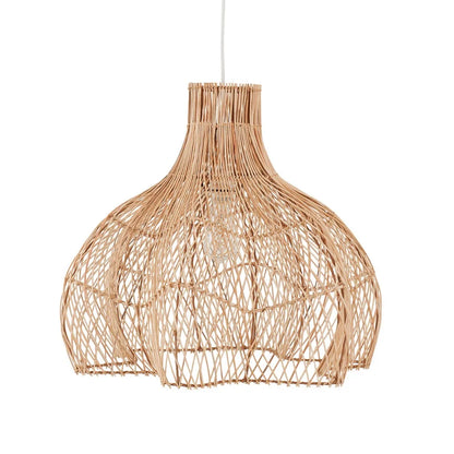 Japanese Style Wabi-sabi Retro Rattan Chandelier Creative Living Room Restaurant Box Pendants LIghts Hotel Living Room Lamps LED