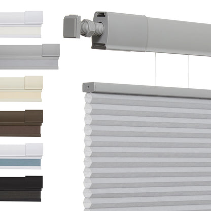 No Tools No Drill Top-Down Bottom Up Honeycomb Blinds for Windows, 1" Cell Fabric Cordless