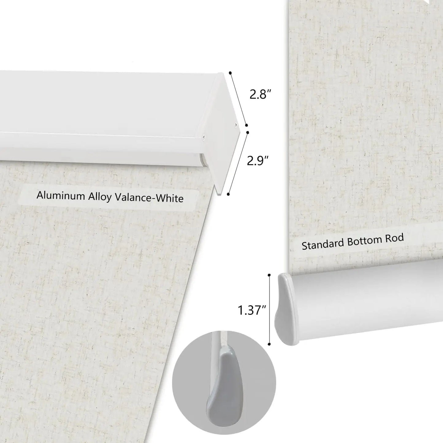 Motorized TUYA WIFI Google Home Aleax Control  100% blackout Roller Blinds for Windows