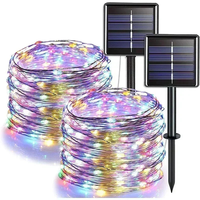 Solar Led Fairy Light Outdoor Festoon Led Waterproof Garland String Lights