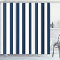 Striped Shower Curtain, Colorful White Modern Fashion
