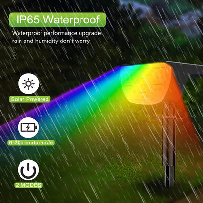 LED Solar Landscape Lights Outdoor Waterproof W / 3 Modes for Yard Lawn Walkway