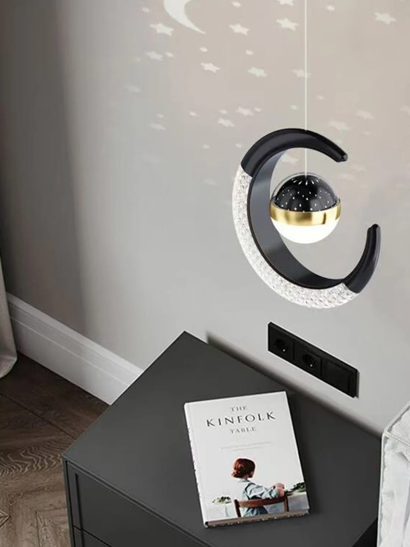 Creative led Ceiling Light W / Moon Stars