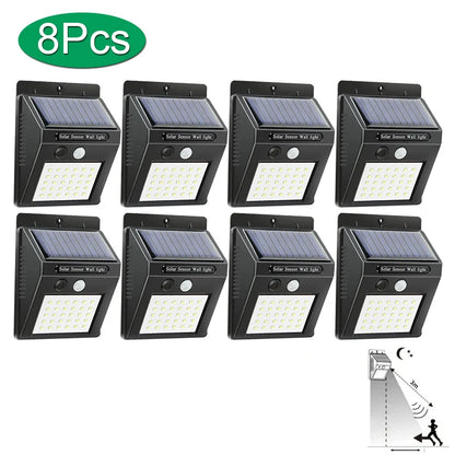 30 LED Solar Light PIR Motion Sensor Wall Light Outdoor Solar Lamp Waterproof