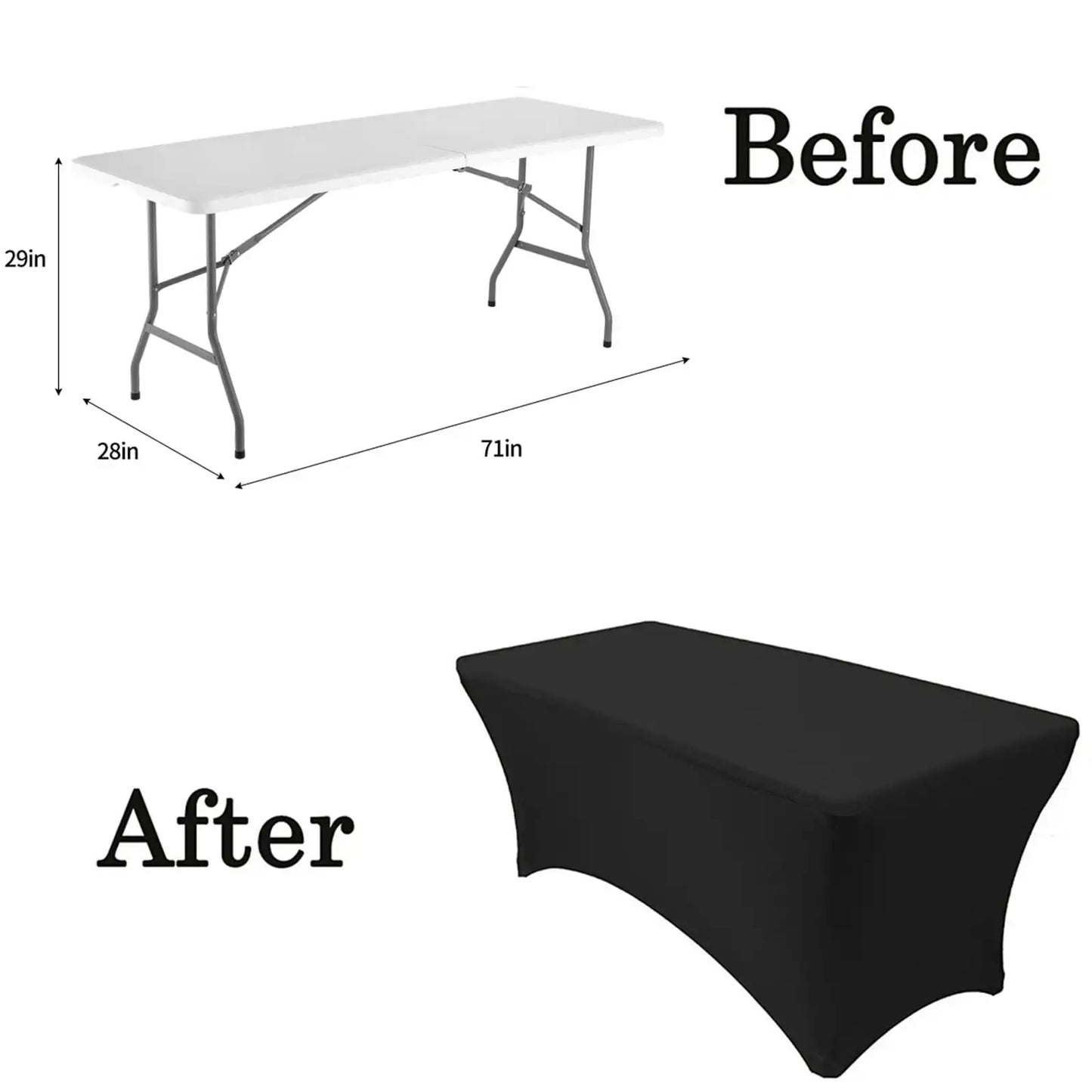 4FT/6FT Plastic Folding Table, Shooting Table, HDPE Portable Picnic Table Outdoor, For Camping, Party, Wedding, Picnic