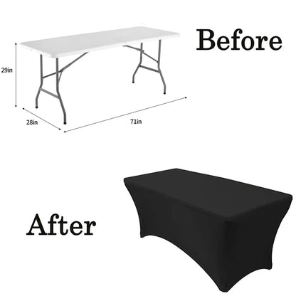 4FT/6FT Plastic Folding Table, Shooting Table, HDPE Portable Picnic Table Outdoor, For Camping, Party, Wedding, Picnic