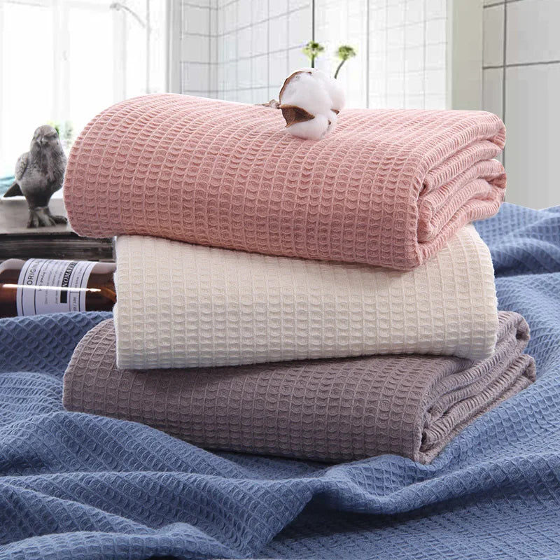 Waffle Bath Sheet Body Towel for Adults, Bath Towel