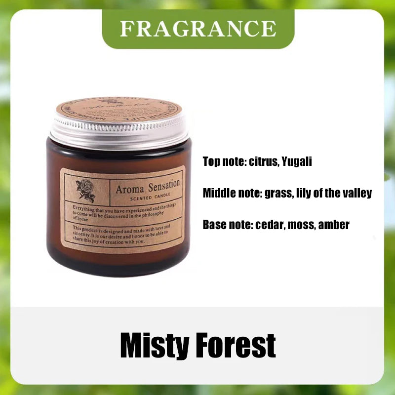 Smokeless Aromatic Scented Candle Handmade Soybean Wax Candles