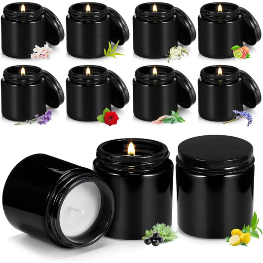 50 Pcs Mini Scented Small Jars Candles 10 Fragrances Relief Aromatherapy