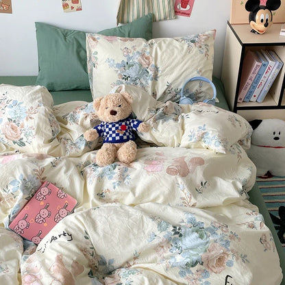 Red Strawberry Duvet Cover Set 100% Washed Cotton