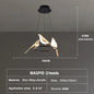Modern LED Gold Magpie Bird Ceiling Chandelier