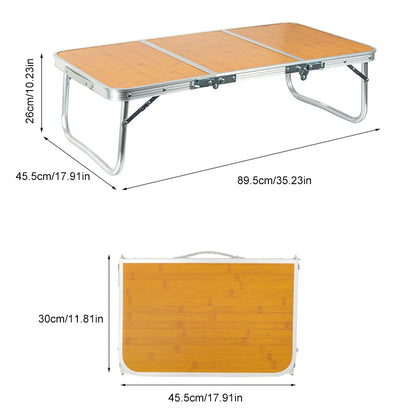 Portable Picnic Table 3 Fold with Aluminum Legs Portable Outdoor Table Foldable Beach Table for Outdoor Cooking BBQ Party Travel