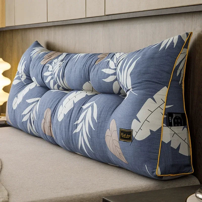Removable Large Bed Backrest Cushion Ergonomic Triangular