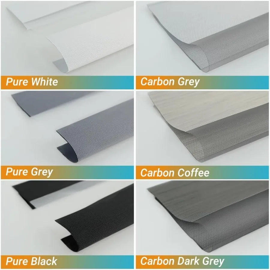 Zebra Blinds Roller Shades Fabric Swatches Day and Night Shades Multicolor