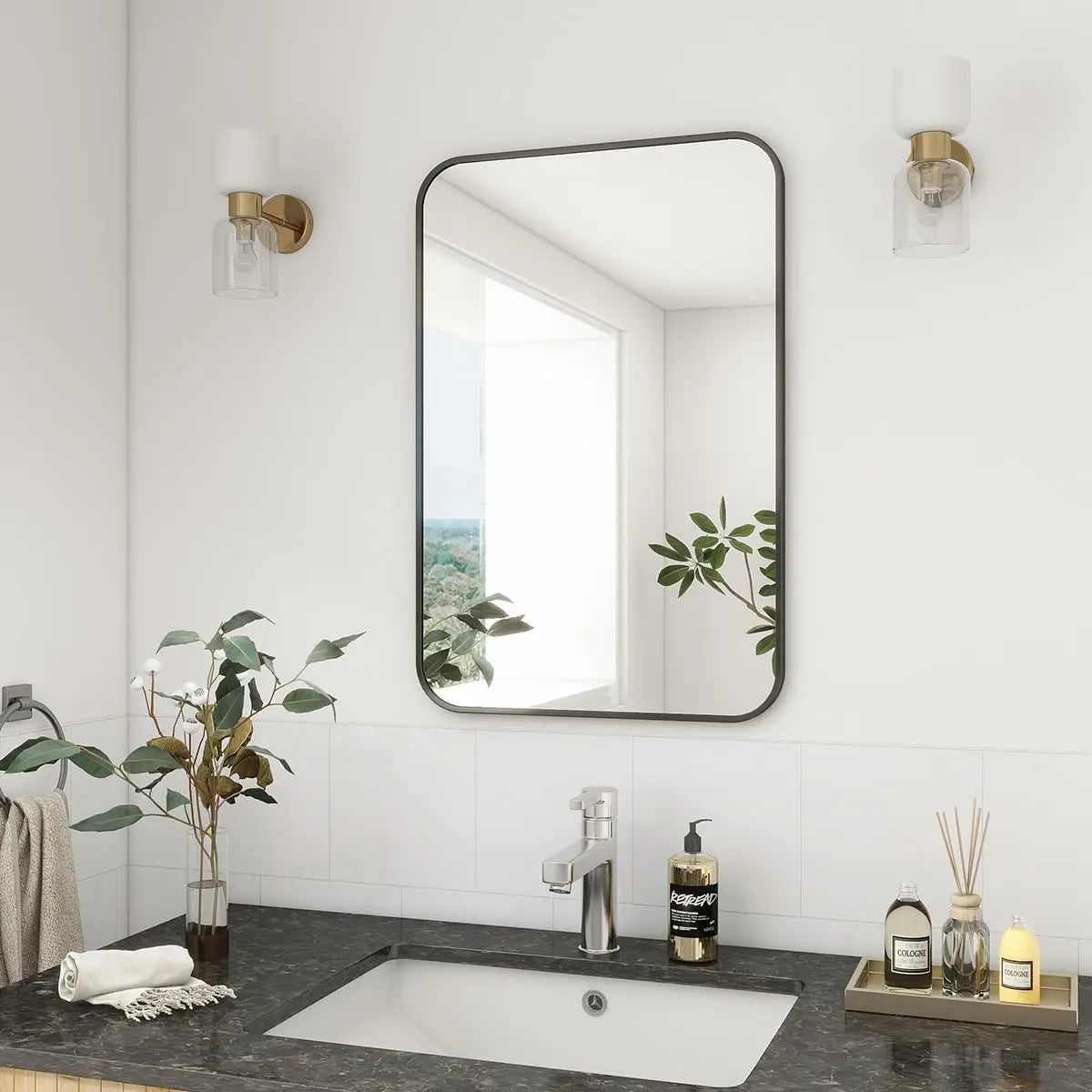 20" x 28" Rectangular Aluminum Alloy Frame Wall Mounted