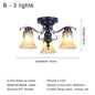 Vintage Chandelier Glass Pendant Lamp Indoor Lighting for Living Room Bedroom Kitchen Lustres Retro Loft Hanging Light Fixture