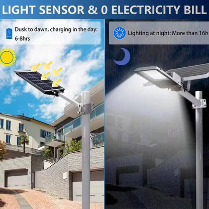 Aluminum 8000mah High Power Solar Light Outdoor Street Light or Garage wall lamp