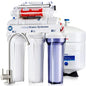 RCC7AK-UV, NSF Certified, 7-Stage Under Sink Reverse Osmosis Water Filtration System W / Alkaline Remineralization