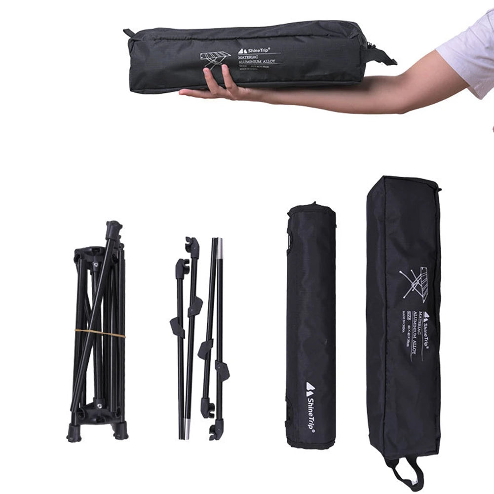 Camping Foldable Table Aluminum Alloy Picnic Collapsible Table Tear Resistance Lightweight Camp Table Outdoor Travel Supplies
