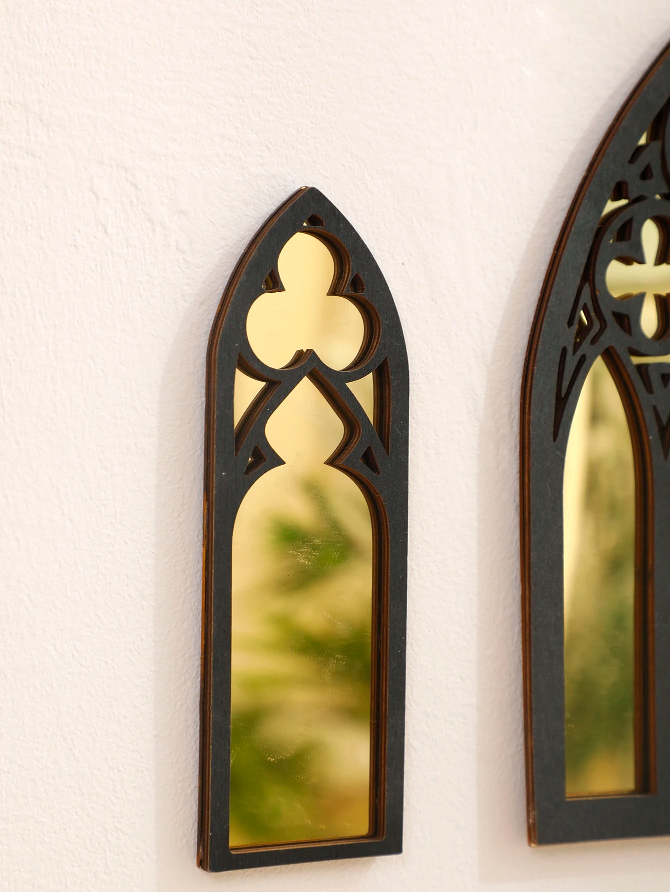 3 Pcs Wall Home Decorative Gothic Mirrors