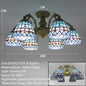 BROTHER Tiffany Chandelier LED American Retro Creativity Living Room Restaurant Bedroom Villa Hotel Cafe Bar Color Pendant Light